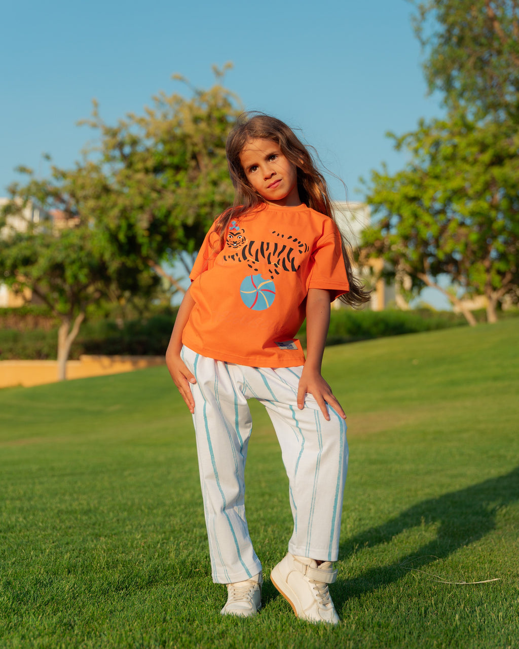 STRAIGHT STRIPED PANTS