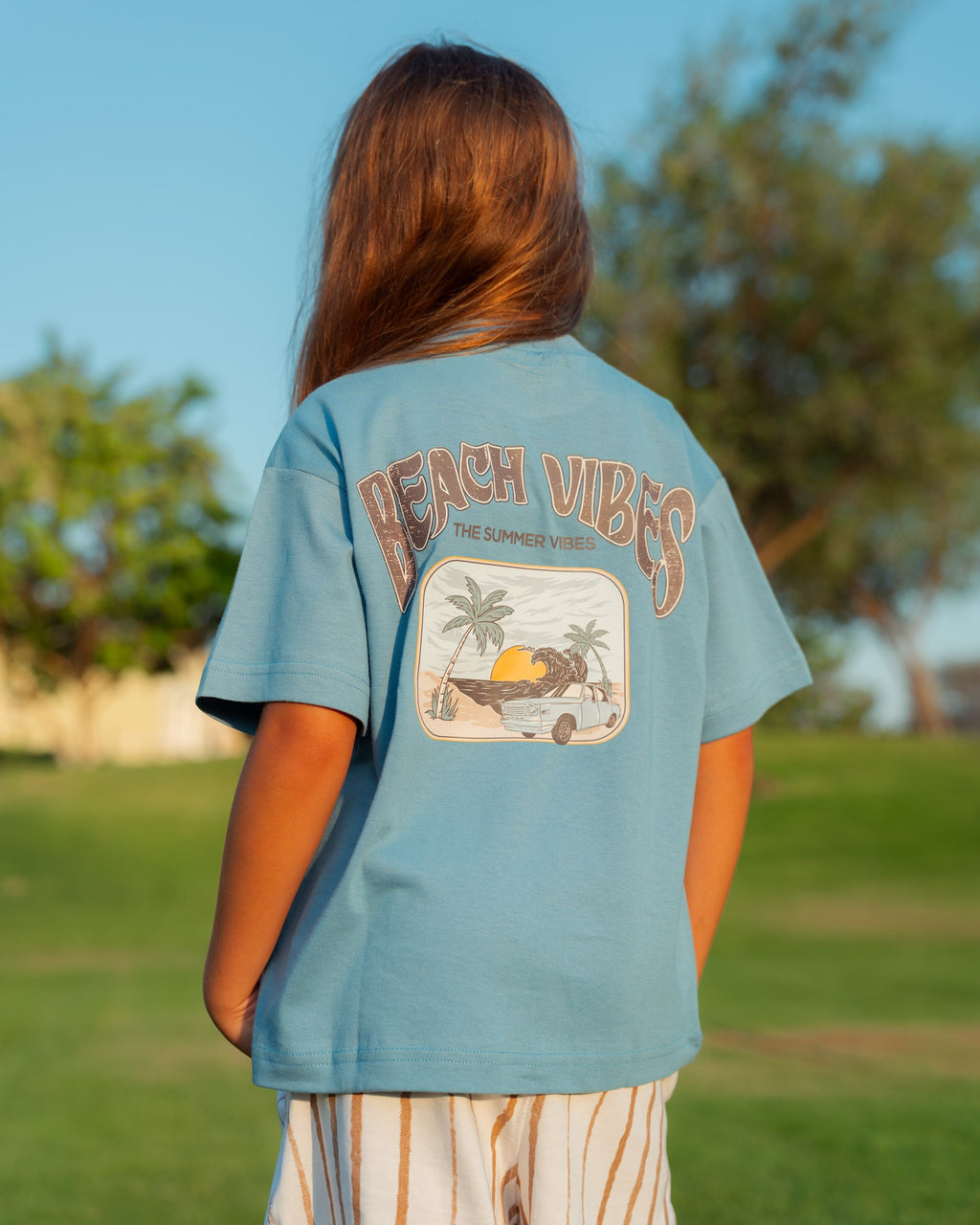 BABY BLUE BEACH VIBES T-SHIRT