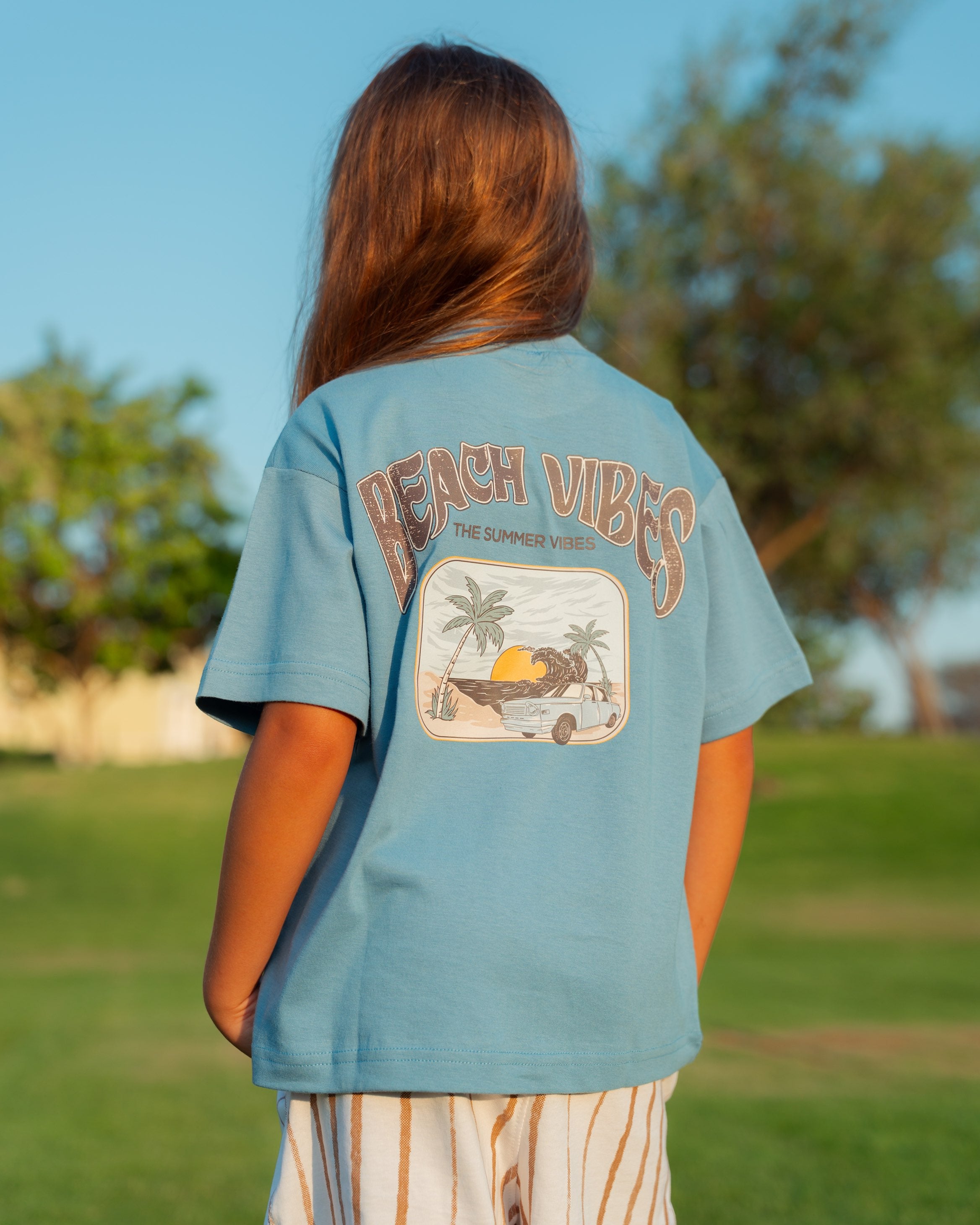BABY BLUE BEACH VIBES T-SHIRT