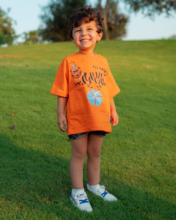 ORANGE TIGER T-SHIRT