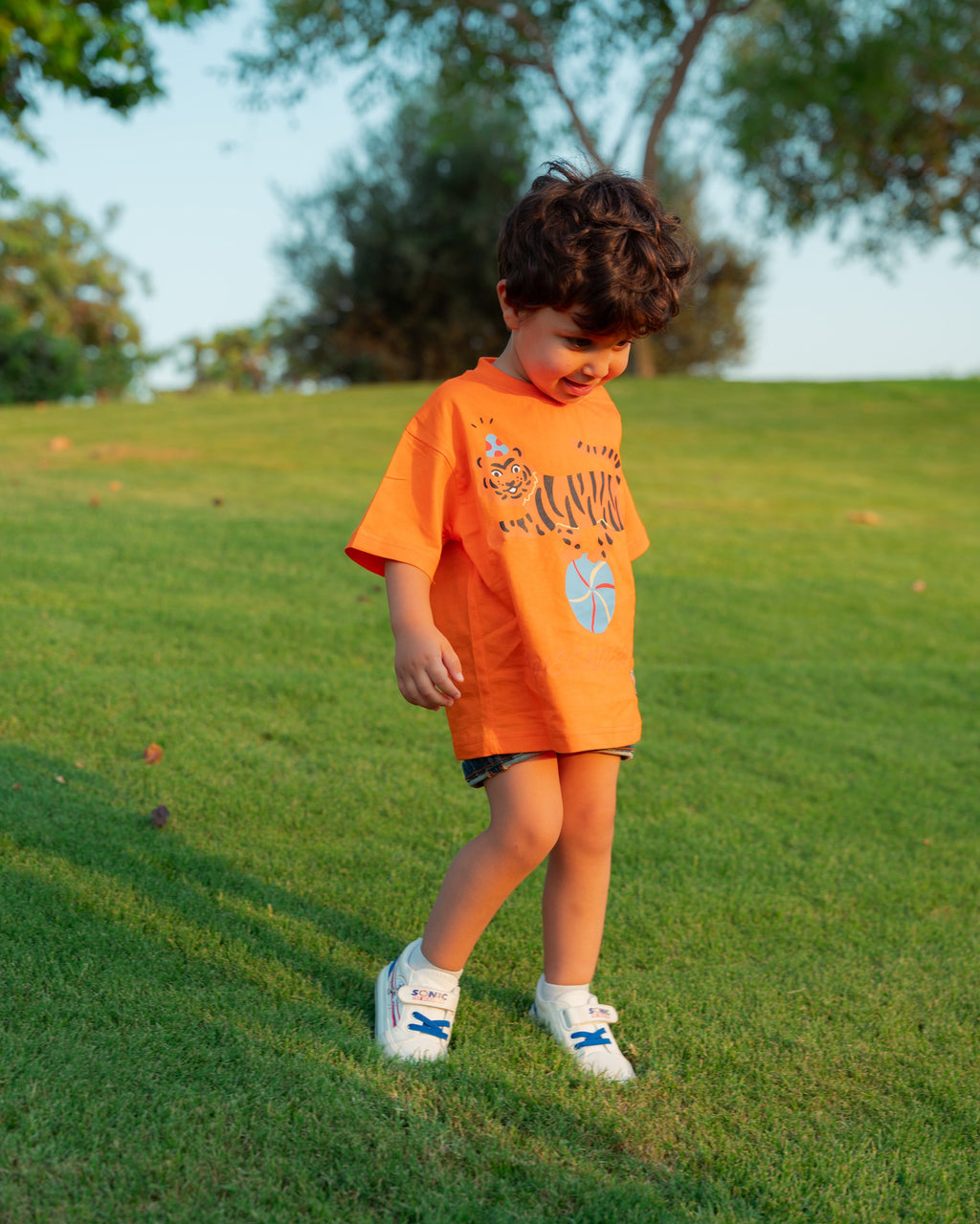 ORANGE TIGER T-SHIRT