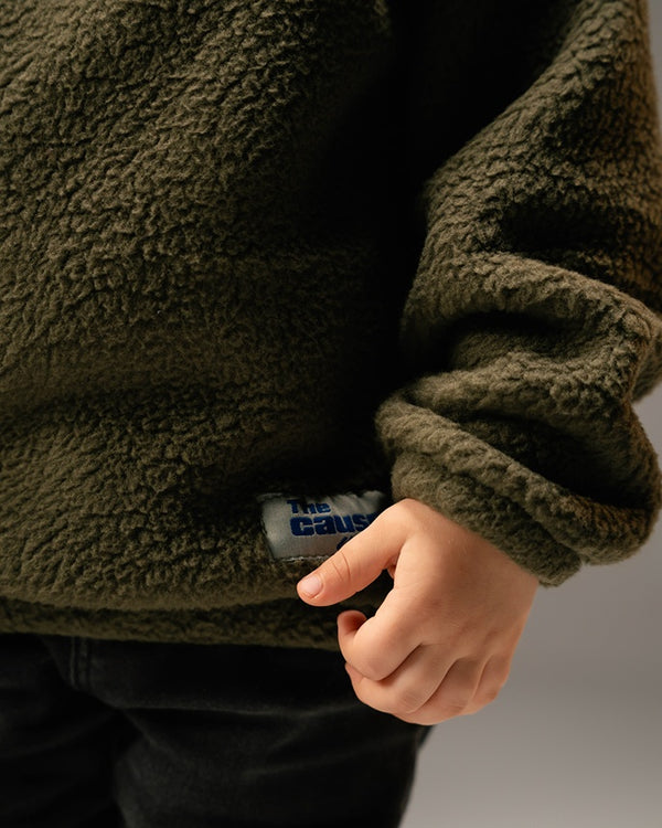 Olive Quarter-Zip