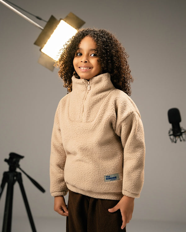 Beige Quarter-Zip