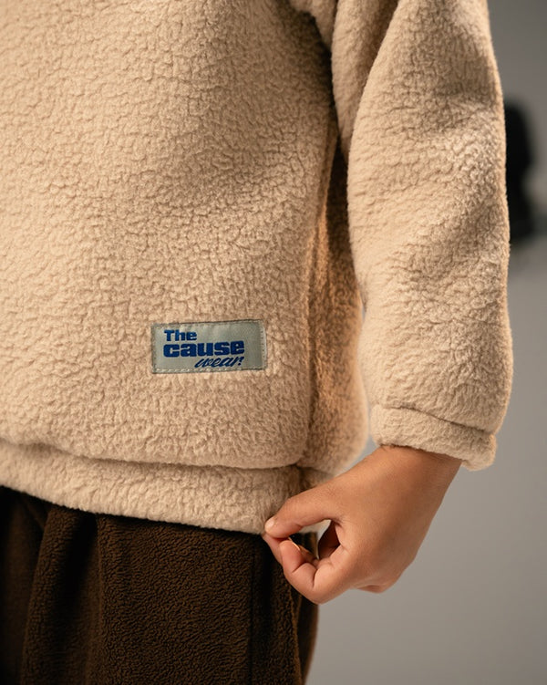 Beige Quarter-Zip