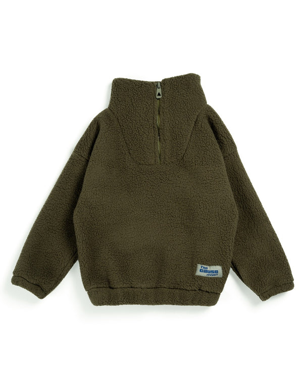 Olive Quarter-Zip