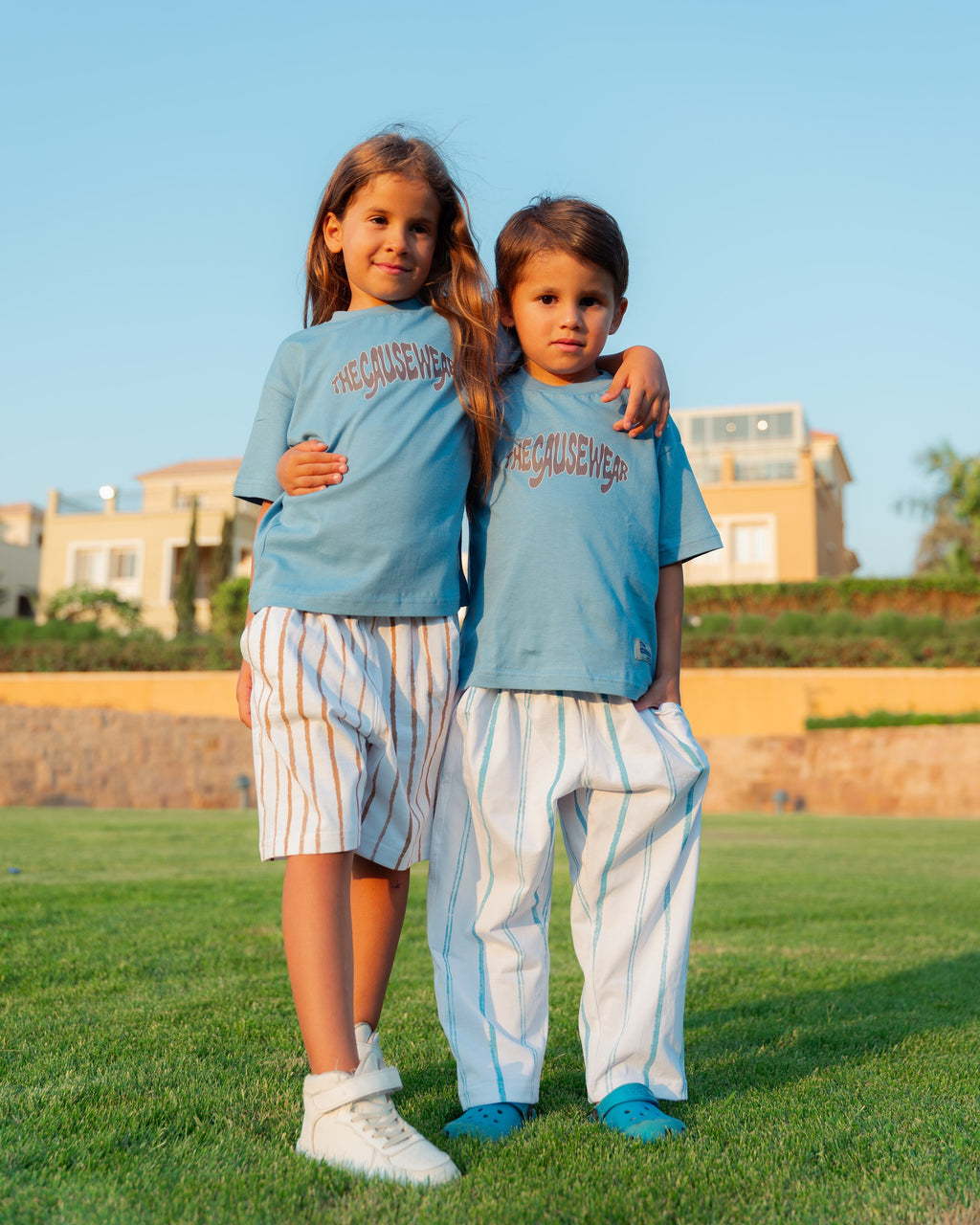 STRAIGHT STRIPED PANTS
